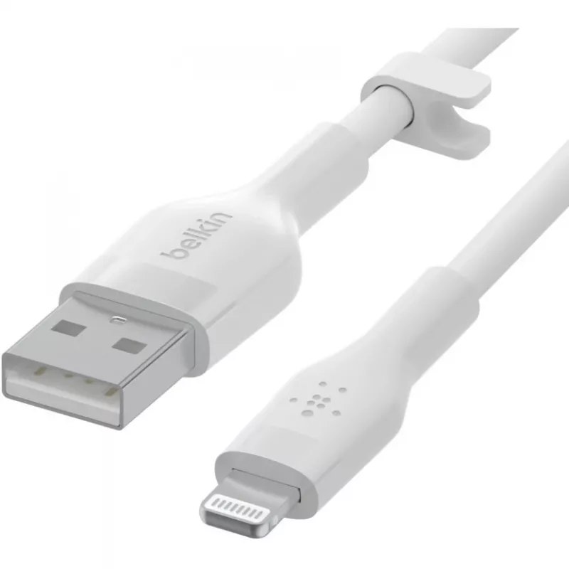 Cable Belkin Cbl Scicone USB-A LTG 2M blc Blanco USB A USB C Lightning