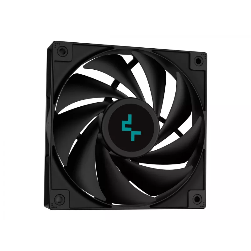 DeepCool LS520S Zero Dark refrigeración líquida AIO para CPU, 240 mm, 2 ventiladores PWM de 120 mm, AM4/AM5/LGA2066, negra