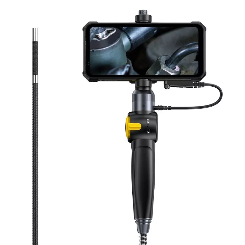 Ulefone uSmart E03 UF-EC03 cámara endoscópica, 1280x720 HD, sonda orientable 180° en dos direcciones, 6 LED, IP67, cable semirrígido de 1 m
