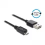 Cable DELOCK EASY-USB 2.0 Type-A macho > USB 2.0 Type Micro-B macho 50 cm negro
