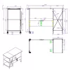 Escritorio plegable Maclean Loft, medidas: 107 x 45 x 75 cm, máx. 150 kg, con tablero, acabado haya claro, MC-411 W