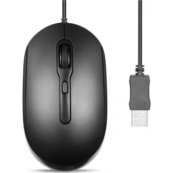 Perixx PERIMICE-222UB ratón óptico Silent USB-A negro - ratón - óptico (PERIMICE-222UB)