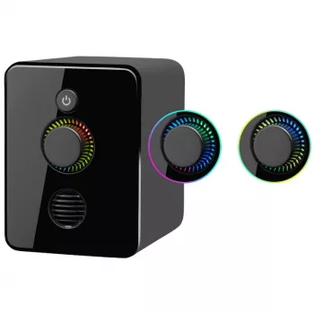 Altavoces para PC 2.1 DEFENDER V12 11W RMS USB, 3,5 mm, woofer, negro, 223×115×130 mm