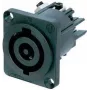 NEUTRIK conector hembra de red, instalación vertical polos totales: 3 32 A negro NAC3MP-HC 1 ud. (NAC3MP-HC)