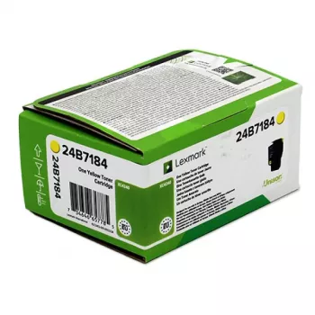 Lexmark 24B7184 tóner 1 ud. original amarillo