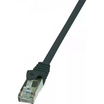 Logilink - cable de parcheo - RJ-45 (M) - RJ-45 (M) - 5 m - par trenzado sin blindaje con apantallamiento de lámina (F/UTP) - CAT 5e - negro (CP1073S)