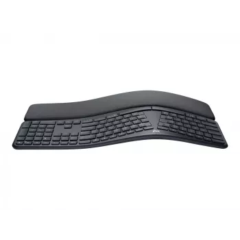 Logitech ERGO K860 - Teclado - Inalámbrico - 2,4 GHz, Bluetooth 5.0 - QWERTY - Español - Grafito
