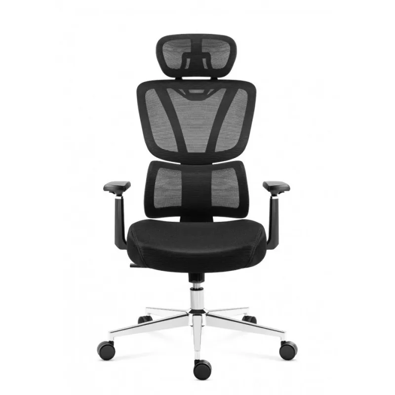Silla de oficina mark adler Expert 4.6 negra giratoria MA-EXPERT 4.6 negra, acolchado negro, funciones ajustables
