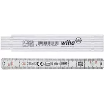 Regla de fibra de vidrio Wiha 27061 — 1 m de longitud, 13 mm de ancho