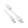 Cable USB Microconnect USBAB2WF USB 2.0 2 m USB A USB B blanco