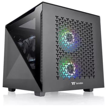 Caja de PC Thermaltake Divider 200 TG Air Micro Tower negra