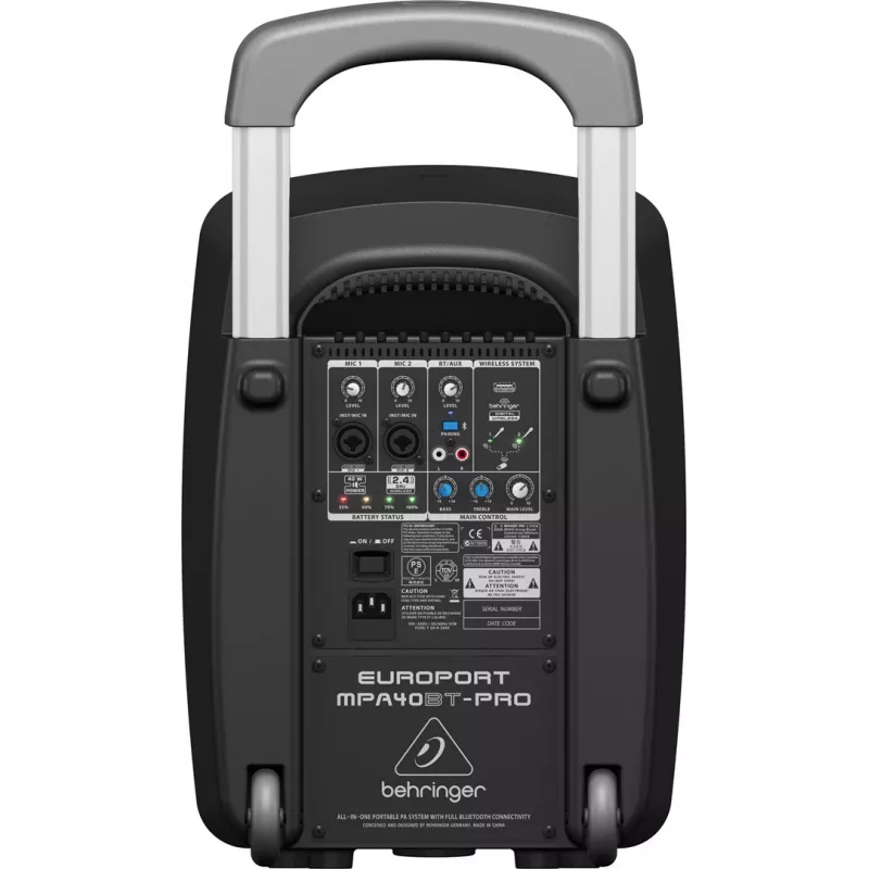 Altavoz de 2 vías Behringer Europort MPA40BT-PRO 40W