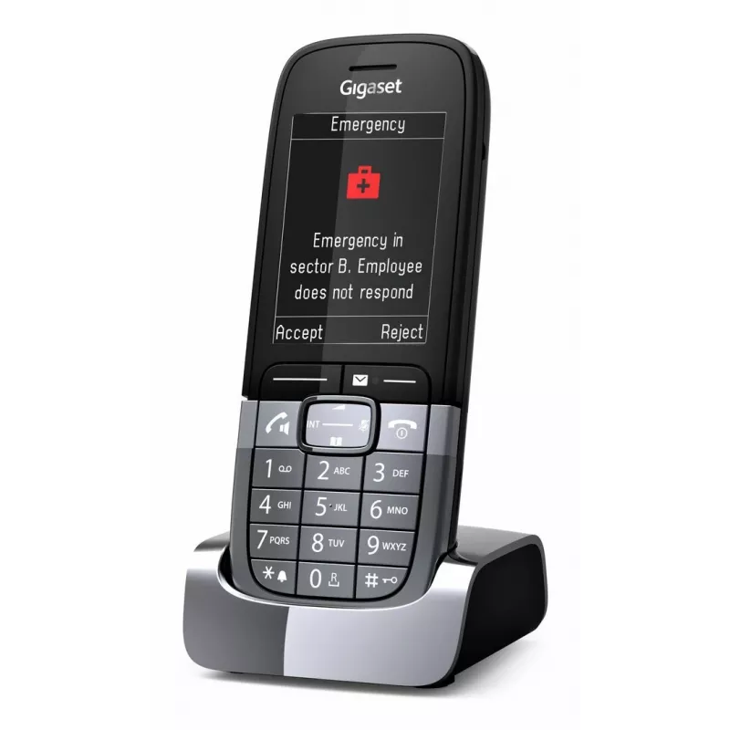 Teléfono DECT Gigaset SL850H Pro con identificación de llamadas titanio
