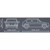 Cobi Volkswagen Golf GTI (1976–1983) set de construcción, azul, 1:35, 68 piezas