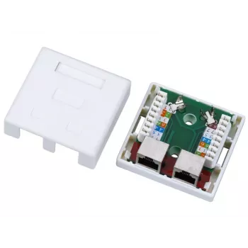 Conector hembra RJ45 Alantec GN004, blanco