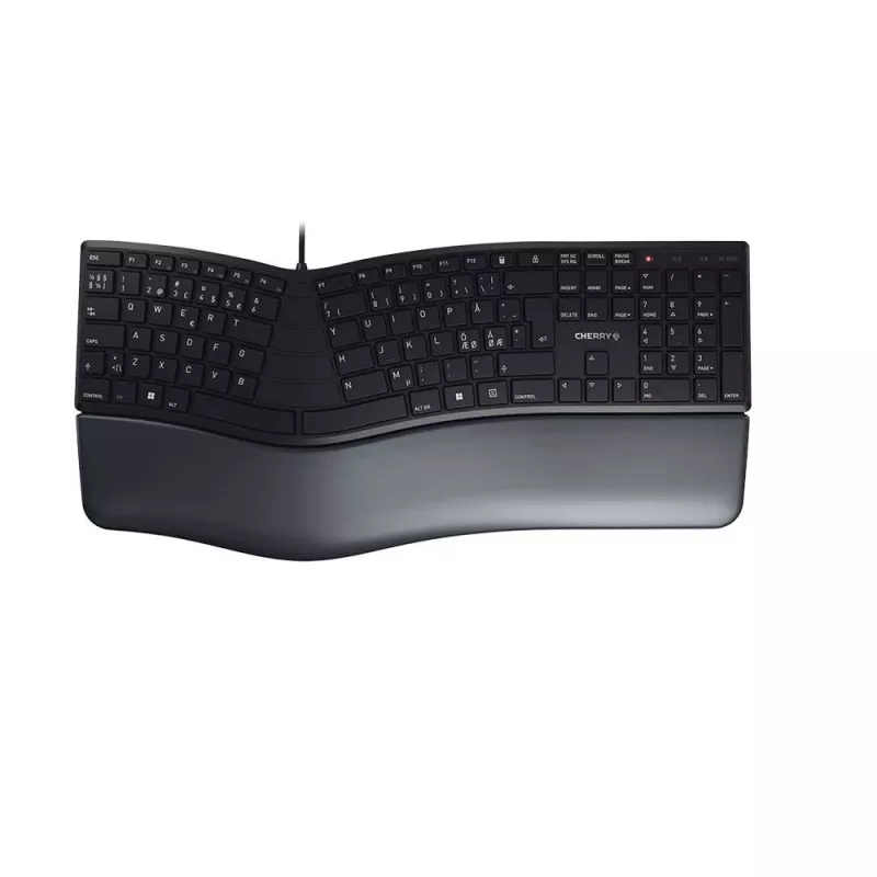 CHERRY KC 4500 ERGO Teclado Universal USB QWERTY Nórdico Negro