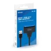 Cable de interfaz SAVIO SATA a USB 3.1 Gen 1 AK-68, conector hembra SATA a conector macho USB-A, 5 Gbit/s, 0,25 m, negro