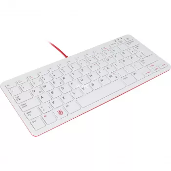 Teclado USB con cable Raspberry PI teclado DE RB-TASTA01W — conexión USB, distribución alemana