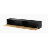 Conjunto de armarios de salón Cama VIGO 1 negro/roble wotan