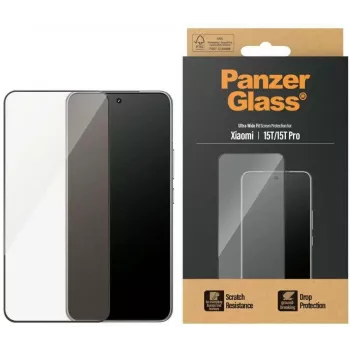 PanzerGlass protector de pantalla | Xiaomi | 15T/15T Pro | Transparente | Ultra-Wide Fit