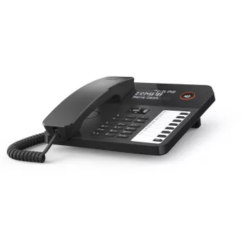 Teléfono de sobremesa con cable Gigaset DESK 600 negro – teléfono de sobremesa con cable con función de llamada