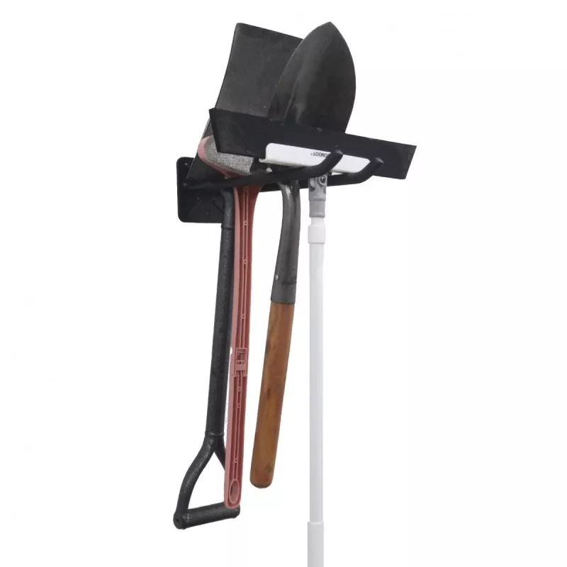 Set de doble gancho de pared MACLEAN MC-436 – estructura robusta de acero, para herramientas y almacenamiento