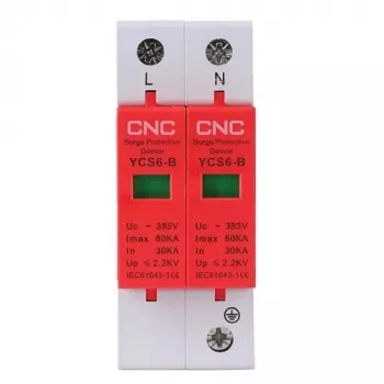 Protector contra sobretensiones HiSmart NV821693 2P clase B 30–60 kA 385 VAC