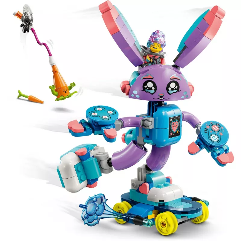 LEGO Set de construcción LEGO 71490 Dreamzz Izzie y Bunchurro Gaming Bunny – Set de juego de personajes