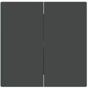 Tecla basculante BJ cerrada negra con 1785-45M para interruptor de serie Busch-art linear 1 (2CKA001751A3388)