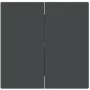 Tecla basculante BJ cerrada negra con 1785-45M para interruptor de serie Busch-art linear 1 (2CKA001751A3388)