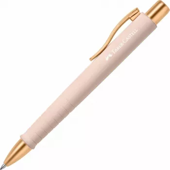 Bolígrafo con clip y mecanismo retráctil Faber-Castell 241187 azul rosa