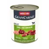 ANIMONDA GranCarno Adult Corazones de vacuno y pato – Comida húmeda para perros – 400 g