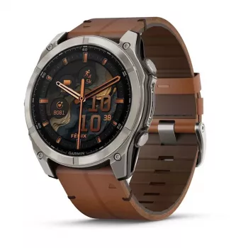 Garmin Fenix 8 3,56 cm (1,4) AMOLED 51 mm Digital 454 x 454 Píxeles Pantalla táctil Titanio Wi-Fi GPS (Satélite)