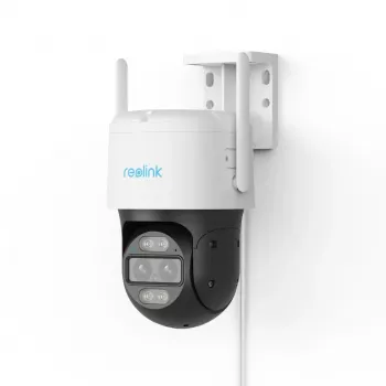 Cámara de seguridad IP Reolink TrackMix Series G765 HD — 4 MP, 2560×1440, zoom óptico 6x, AF motorizado, visión nocturna 30 m, PoE/DC, batería 5100 mAh, domo, para exterior