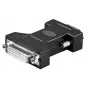 Adaptador de cable Microconnect MONBG HD15 a DVI-I 24+5Pin negro