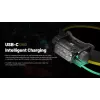 Nitecore HC70 UHE linterna frontal, 1600 lm, 6 LED, IP68, recargable por USB, aluminio, 172 g, negra
