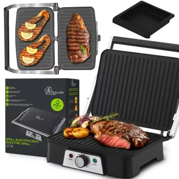 Parrilla eléctrica Extralink Smart Life SJ-36 | Parrilla eléctrica | 2000W, parrilla con control de temperatura