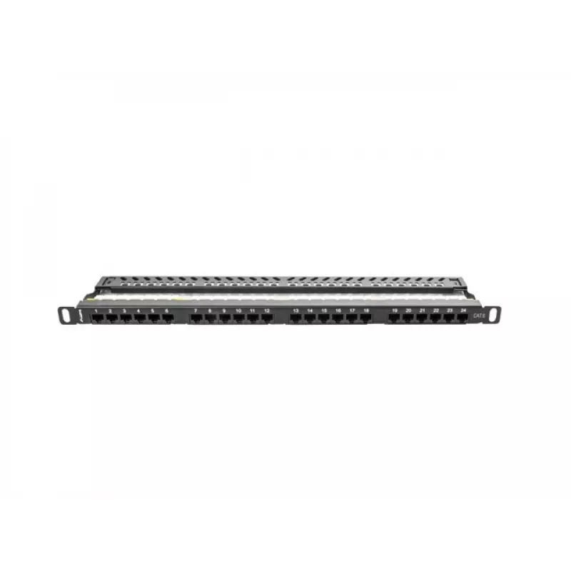 Patch panel Lanberg PPU6-0024-B 0,5HE