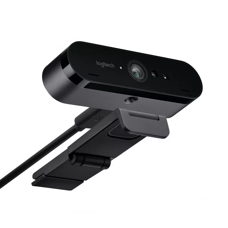 Logitech BRIO 4K Ultra HD Pro webcam 960-001106, 4096x2160, HDR, RightLight 3, zoom digital 5x, autoenfoque, USB 3.0 (USB-C), negra