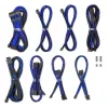 CableMod Dual Set 12V 2x6 pines para Corsair RMi/RMx – Kit de cables de alimentación con funda personalizada, azul