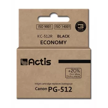 Actis KC-512R Tinta (sustituto de Canon PG-512; Estándar; 15 ml; negro)