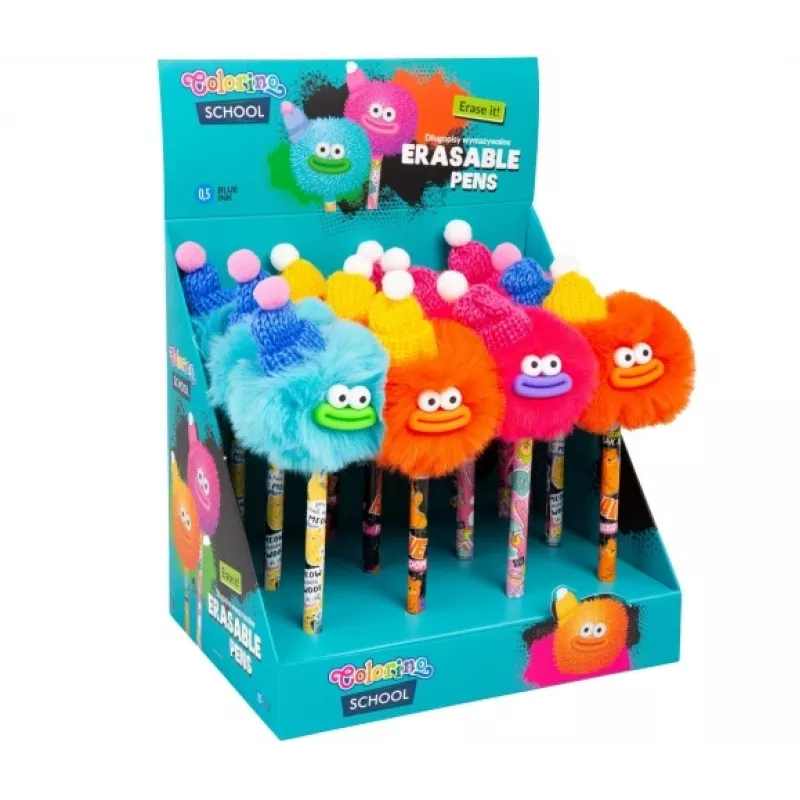 Bolígrafo borrable Colorino cabezas con sombreros