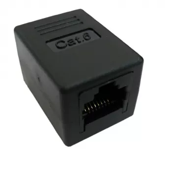 Acoplador modular RJ-45 VALUE Cat.6 no apantallado negro