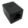 Acoplador modular RJ-45 VALUE Cat.6 no apantallado negro
