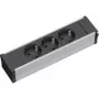 Regleta de enchufes Bachmann 333.1007 Indoor 3 tomas AC negro gris