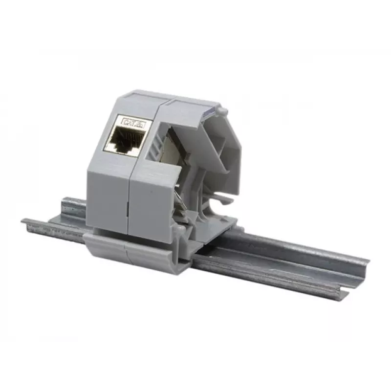 Logilink | adaptador para carril DIN para 1 módulo keystone RJ45 | MP0053