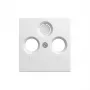 GIRA System 55 tapa para toma de antena coaxial 0869 27, blanco puro mate satinado