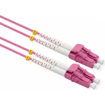 VALUE cable de fibra óptica 50/125µm OM4 - LC/LC - conectores de baja pérdida - violeta - 7 m