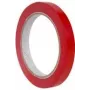 Cinta adhesiva de embalaje agipa 12 mm x 66 m PVC roja — para cerrar bolsas, 1 ud.