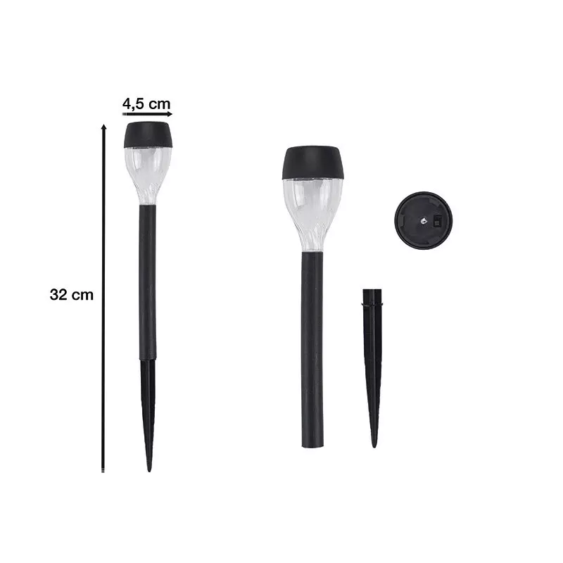 Set de luces solares de exterior Beper P207ILO050 – 5 luces impermeables para jardín y camino